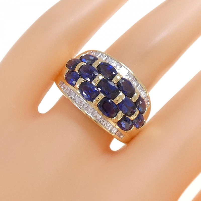 Nhẫn Sapphire 750YG 3.91CT - Hàng hiệu Chính hãng 848860