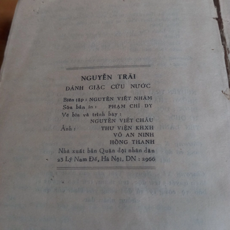 NGUYỄN TRÃI ĐÁNH GIẶC CỨU NƯỚC (xuất bản 1973) 353699