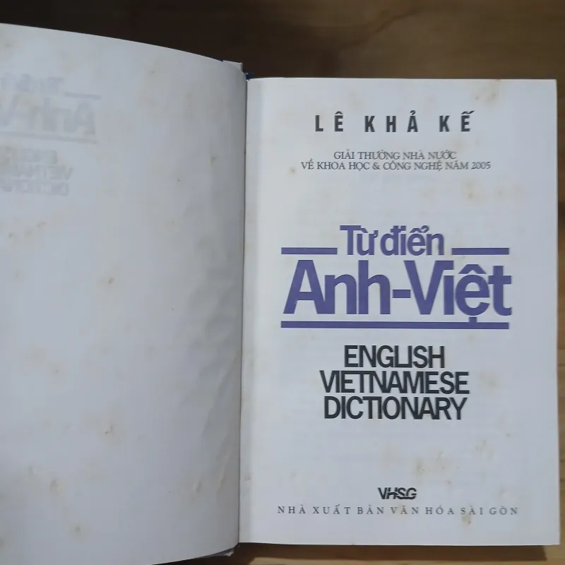Từ Điển Anh - Việt (English Vietnamese Dictionary) - Lê Khả Kế 1024031