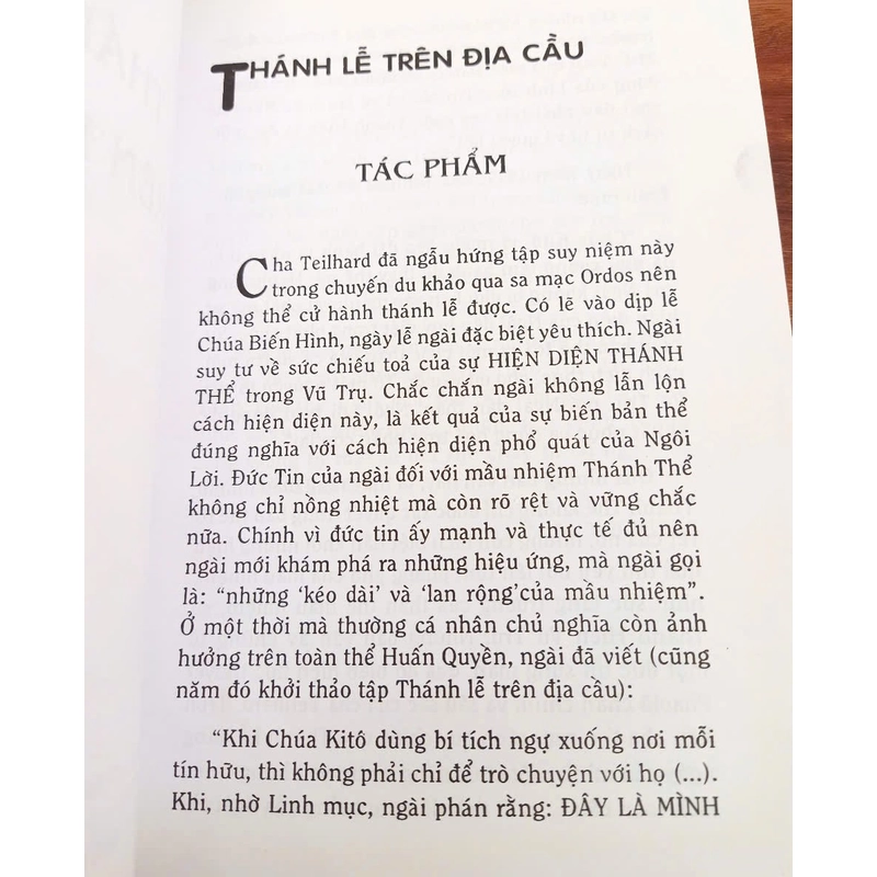 Thánh Lễ Trên Địa Cầu - Pierre Teilhard de Chardin 332641