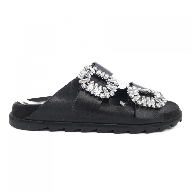 Giày sandal ROGER VIVIER Strass Buckle - Hàng hiệu Chính hãng 830159