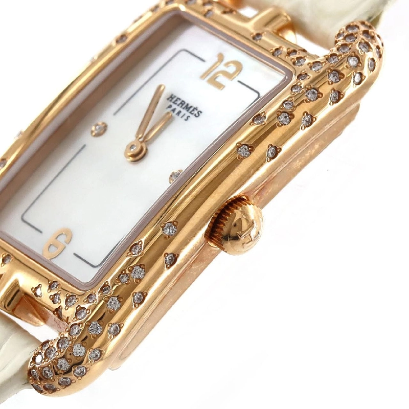 Hàng hiệu Authentic Hermès Nantucket PG/D･2P NA2.272 PG･RG Quartz 882403