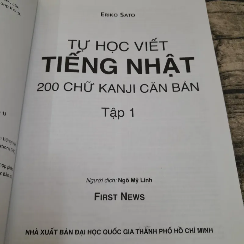 Tự học viết tiếng Nhật 200 chữ KANJI căn bản 1. Tg. ERIKO SATO 780758