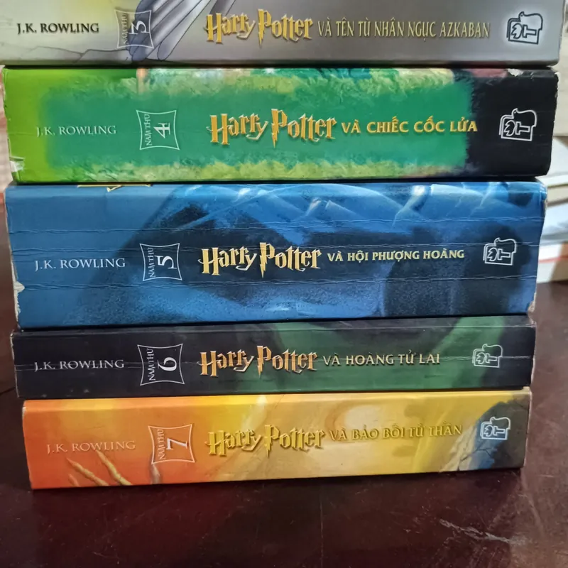 Trọn bộ 7 tập Harry Potter tiếng Việt bìa hoạt hình 499486