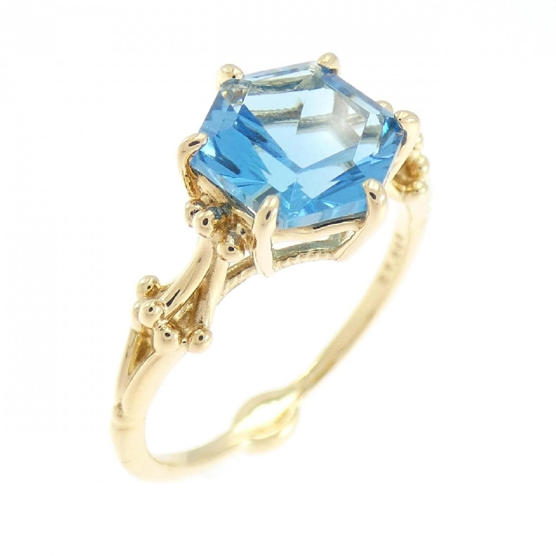 Nhẫn Blue Topaz K18YG - Hàng hiệu Chính hãng 854087