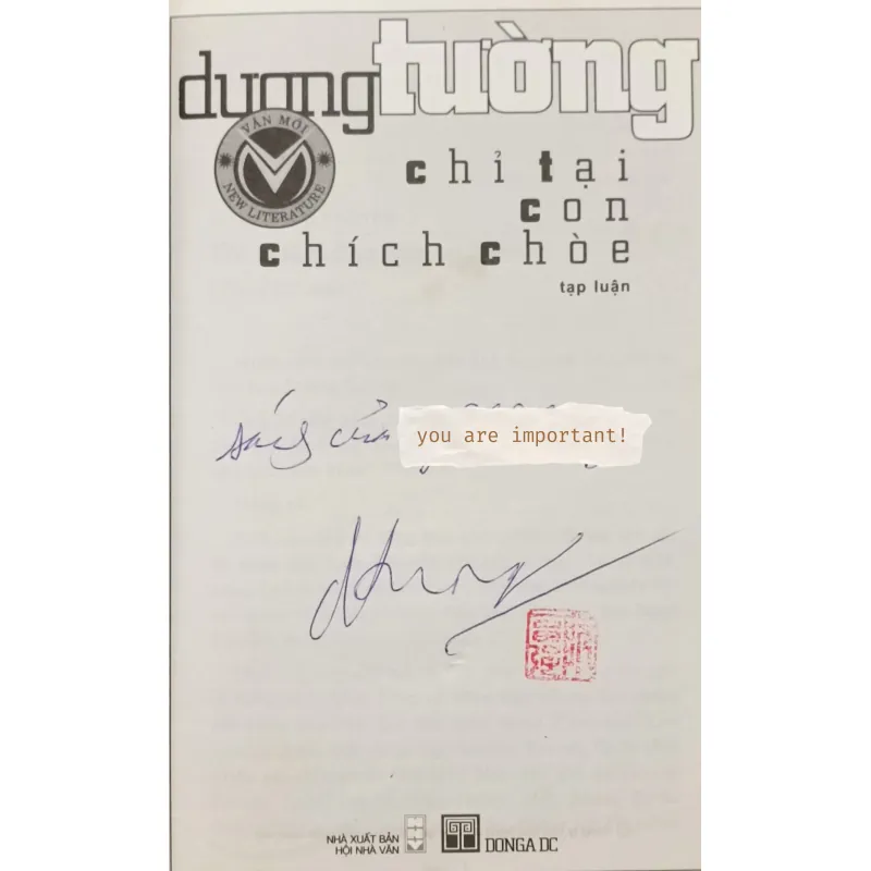 Chỉ tại con chim chích chòe (Dương Tường) 1023613