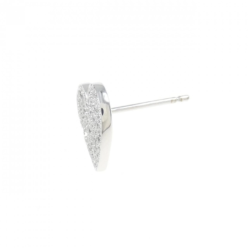 Bông tai hình trái tim 0.16CT một bên 666203