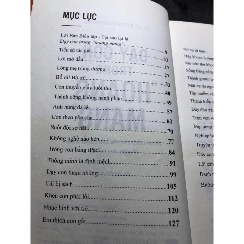 Dạy con trong hoang mang mới 70% tróc hình tiêu đề ố cong ẩm nhẹ rách trang cuối TS Lê Nguyên Phương HPB2006 SÁCH MẸ VÀ BÉ 915967