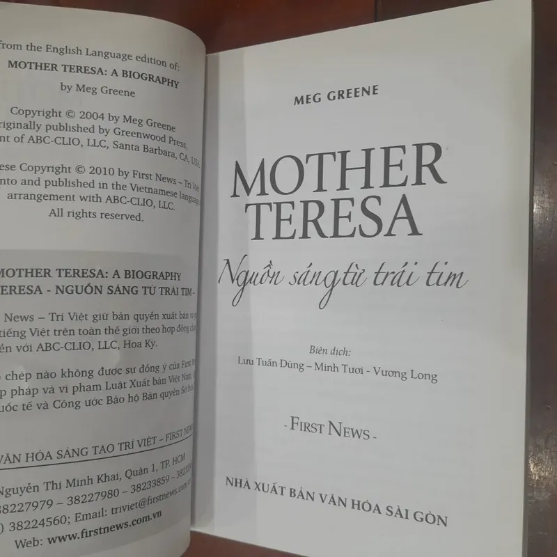 MẸ TERESA, nguồn sáng từ trái tim 553480