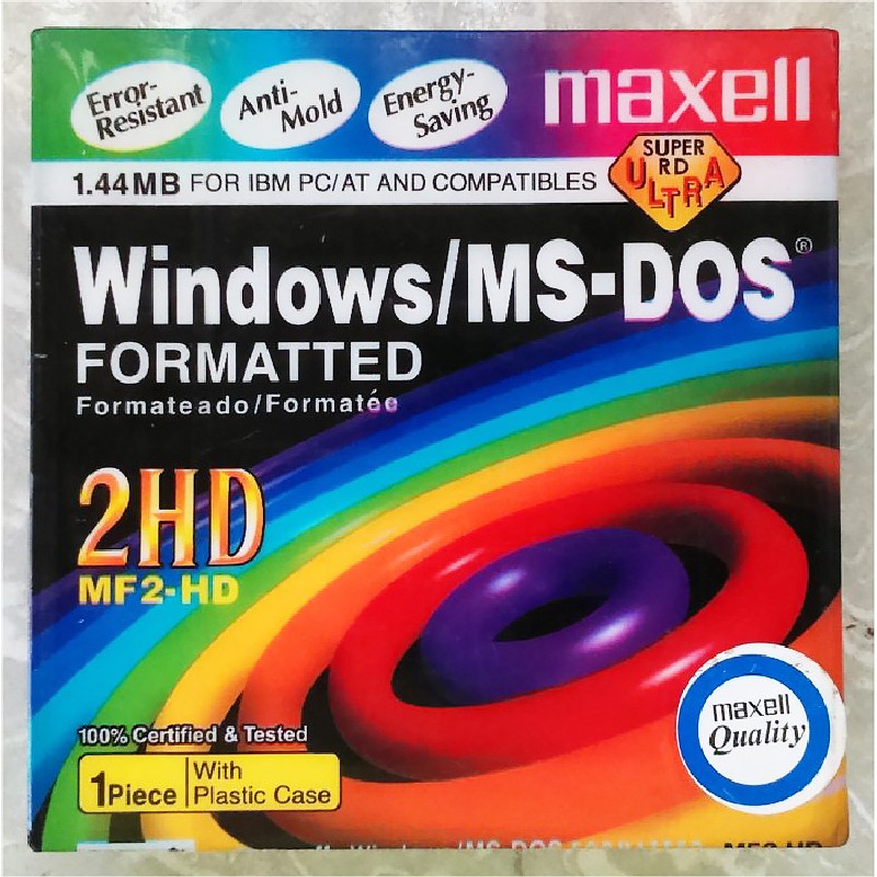 Đĩa mềm Maxell 2HD Floppy Disk 3.5inch 1.44MB 13152