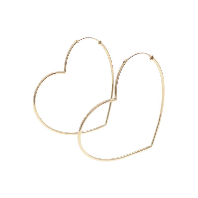 Trang sức Star Jewelry K18YG Bông tai hình trái tim - Hàng hiệu Chính hãng 845021