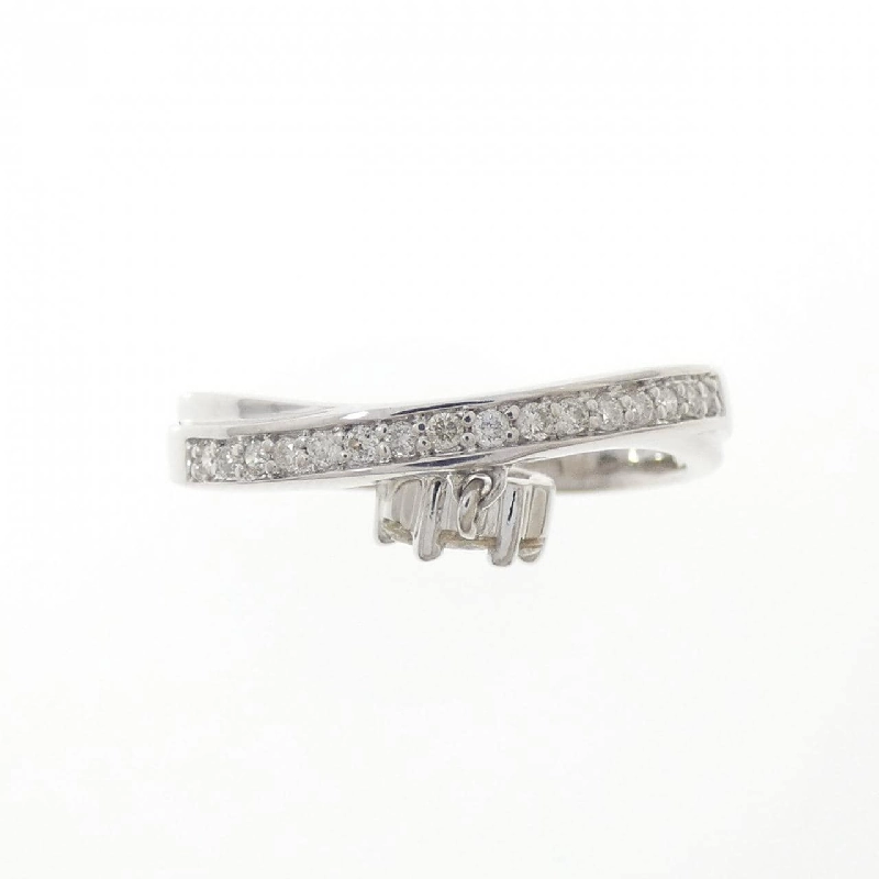 Nhẫn kim cương hoa K18WG 0.30CT 667780