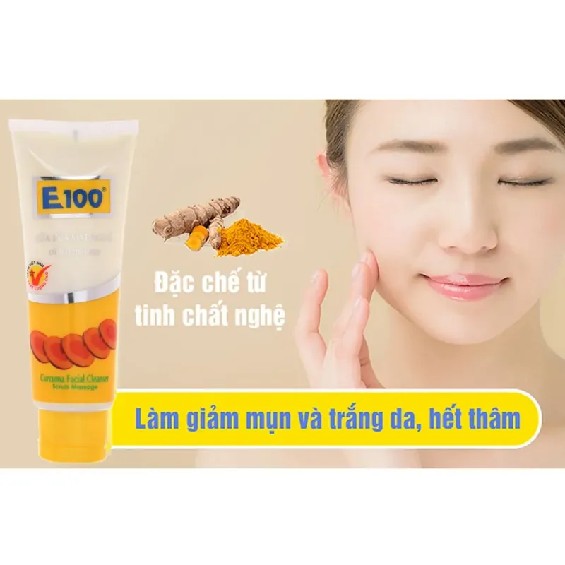 Sữa rửa mặt nghệ E100 ngăn ngừa mụn 100g 784519