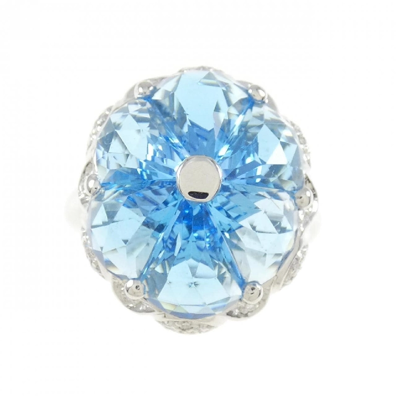 Nhẫn Blue Topaz 750WG 6.95CT 670037