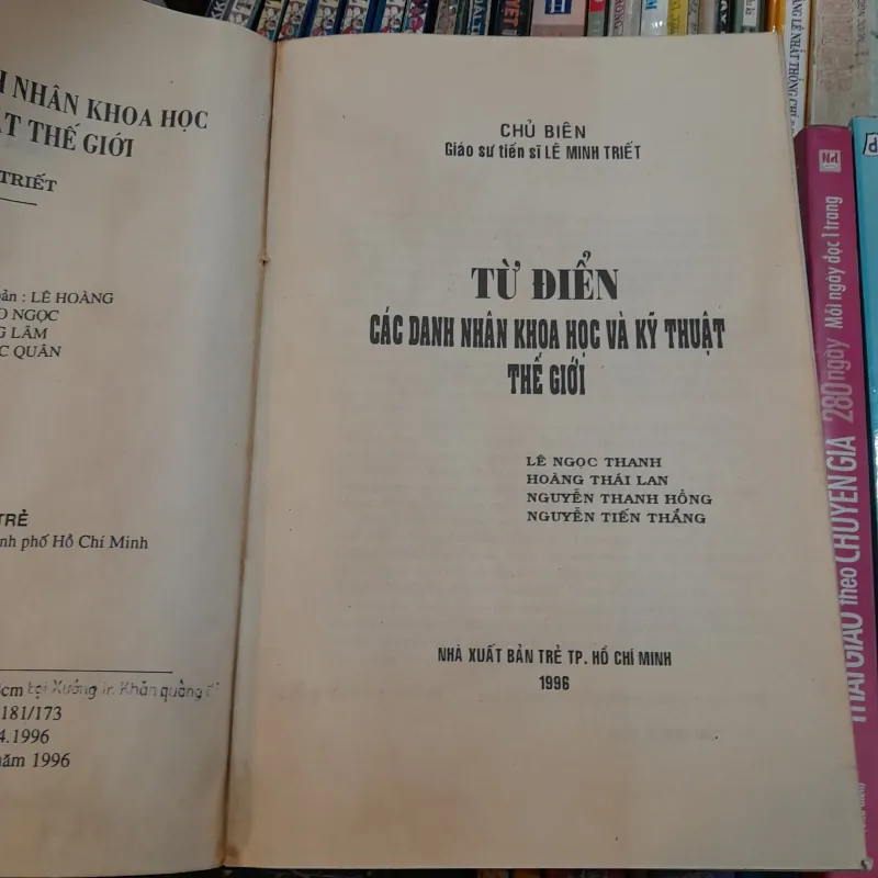 TỪ ĐIỂN DANH NHÂN KHOA HỌC VÀ KỸ THUẬT THẾ GIỚI - LÊ MINH TRIẾT 971513