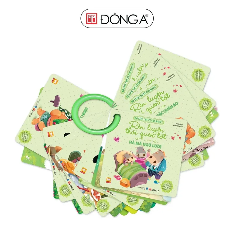 Bộ sách Mẹ Kể Con Nghe (trọn 4 bộ - 1 bộ 10 cuốn), kèm vòng, Đông A 1029315