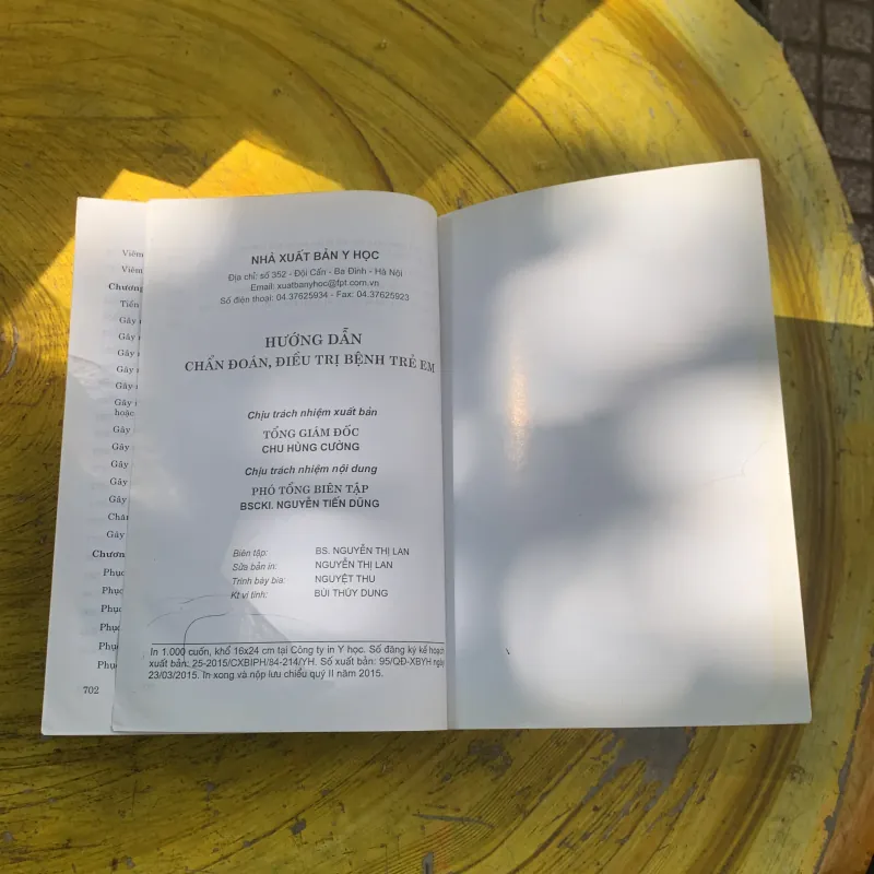 HƯỚNG DẪN CHẨN ĐOÁN ĐIỀU TRỊ BỆNH TRẺ EM- chủ biên GS.TS. Nguyễn công khanh  786379