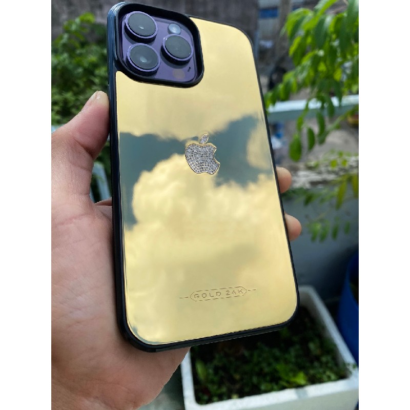 Ốp Lưng IPhone Mạ Vàng Đính Kim 9274