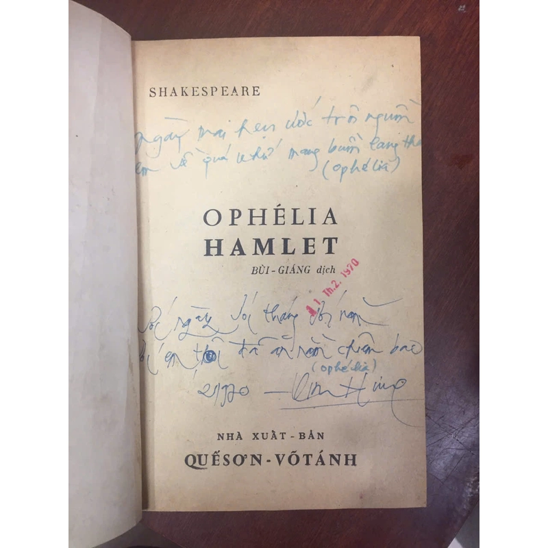 OPHELIA HAMLET 528092