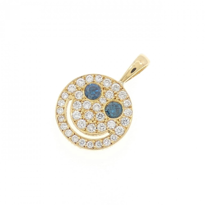 Mặt dây chuyền nhỏ hình mặt cười kim cương - Hàng hiệu Authentic 845310