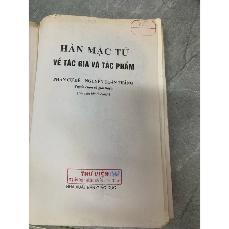 Hàn Mặc Tử về tác gia và tác phẩm  295863