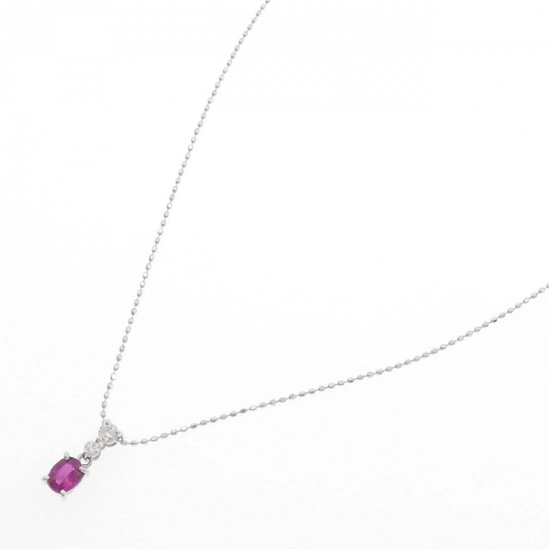 K18WG Dây chuyền ruby 0.38CT - Hàng hiệu Chính hãng 857681