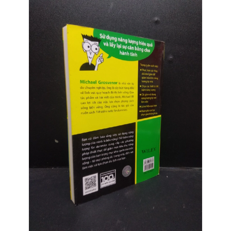 Tiết kiệm năng lượng for dummies a wiley brand Michael Grosvenor 2022 mới 95% bẩn nhẹ HCM.ASB0309 342162