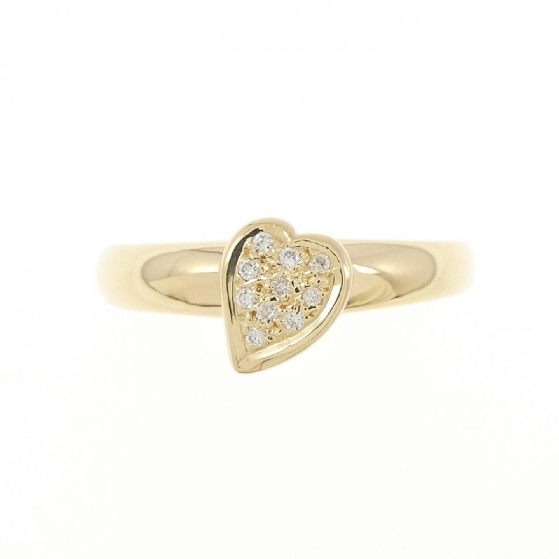 Nhẫn kim cương hình trái tim K18YG 0.05CT 668386