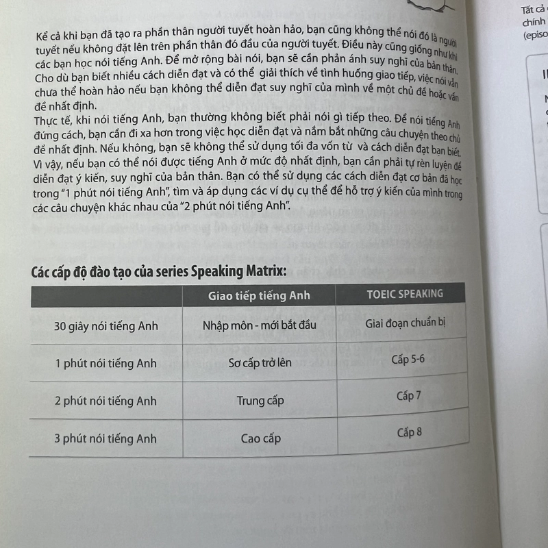 Sách Speaking Matrix - 3 phút nói tiếng Anh như gió - Sách mới chưa dùng 522407
