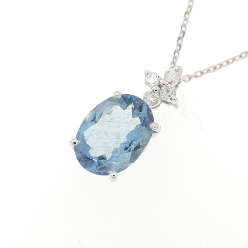 K18WG Dây chuyền Aquamarine 1.03CT - Hàng hiệu Chính hãng 846388