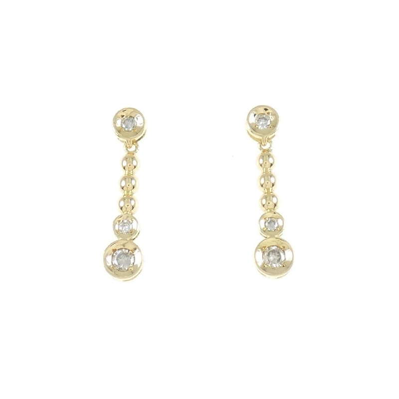 Bông tai kim cương K18YG 0.20CT - Hàng hiệu Chính hãng 871083