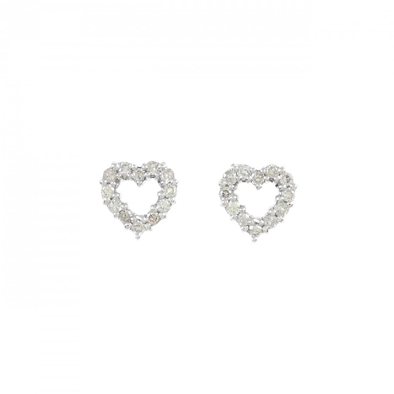 K14WG Bông tai kim cương hình trái tim 0.2CT - Hàng hiệu Chính hãng 870383