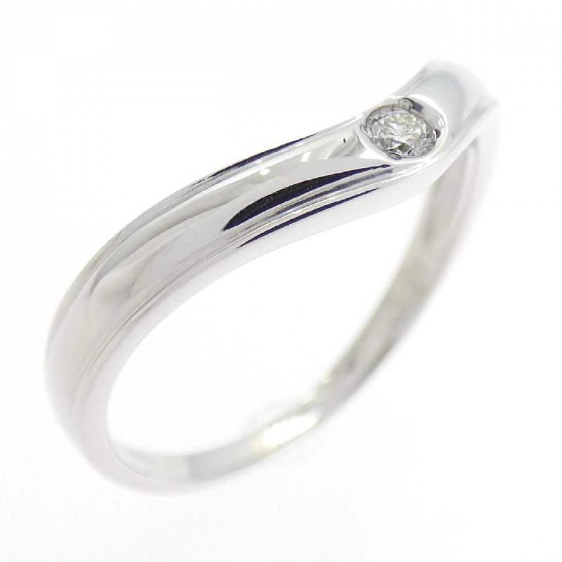 Nhẫn kim cương Solitaire K18WG 0.03CT 668597