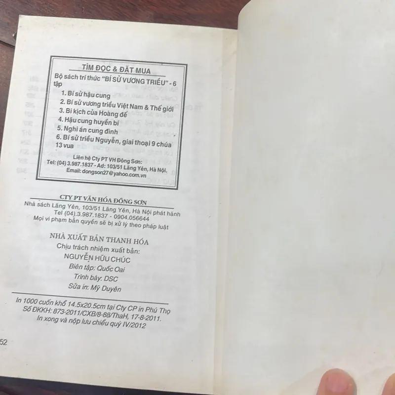 Bi kịch của hoàng đế - tập chuyện lịch sử - bí sử vương triều 2012  1026956