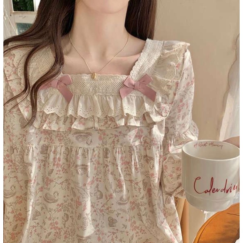 Set đồ ngủ tiểu thư Hàn Quốc freesize 82885