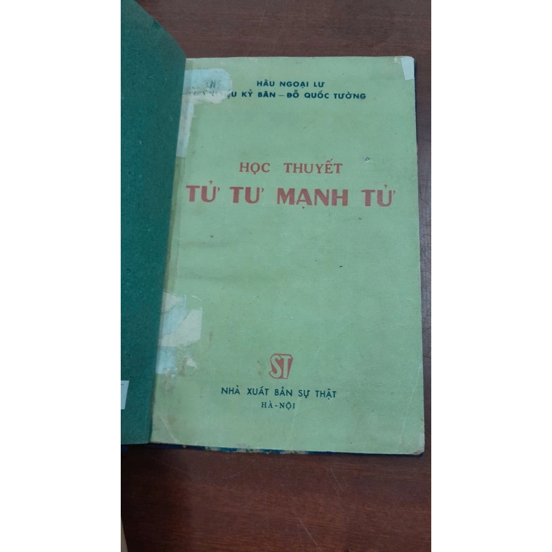 HỌC THUYẾT TỬ TƯ MẠNH TỬ 223789