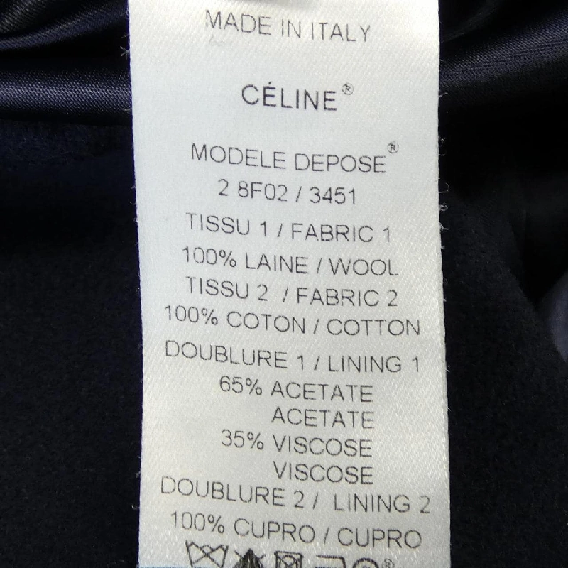 Celine CELINE 28F02/3451 Áo khoác - Hàng hiệu Chính hãng 813948