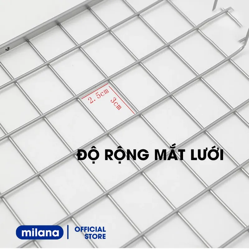 2c Khay Lưới Sắt Để Đồ Dưới Bàn Học, Kệ Khung Gài Siêu Gọn Gàng - Size 33x23cm  576424