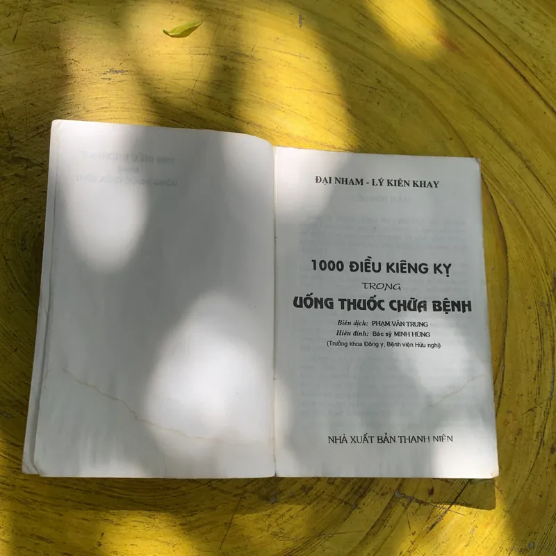 1000 ĐIỀU KIÊNG KỴ TRONG UỐNG THUỐC CHỮA BỆNH 738396