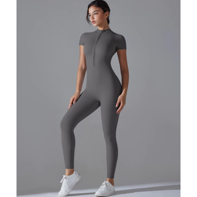 Đồ thể thao cao cấp co giãn & thoáng khí tập Yoga, Zumba, Gym (Size M) - Màu xám 334168