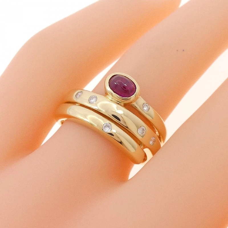 Nhẫn Ruby K18YG 0.31CT - Hàng hiệu Chính hãng 856052