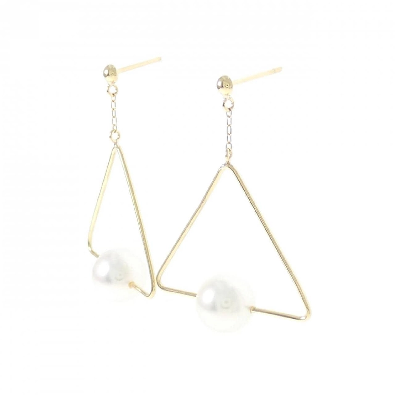 K18YG Bông tai ngọc trai Akoya 6.9mm - Hàng hiệu Chính hãng 877083