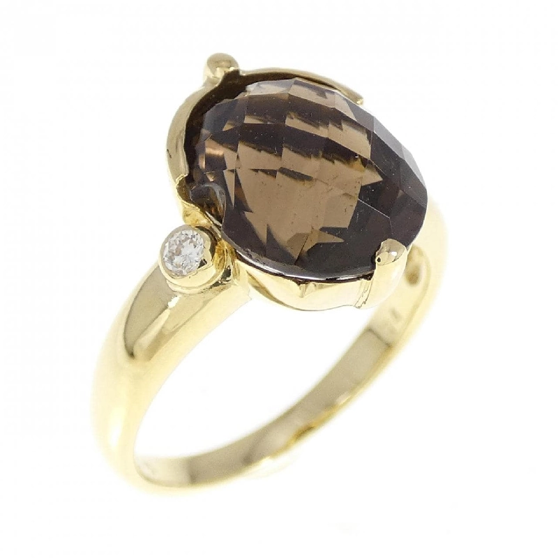 Nhẫn đá quý Smoky Quartz K18YG 3.74CT - Hàng hiệu Chính hãng 859396