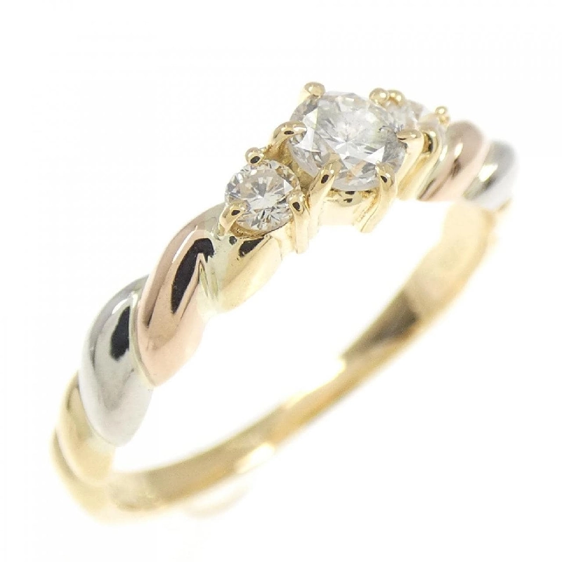 Nhẫn kim cương K18YG/PT900/K18PG 0.15CT - Hàng hiệu Authentic 853192