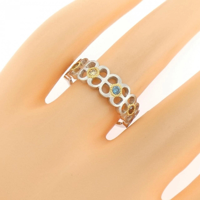 Nhẫn kim cương PT900/K18YG 0.19CT 666391