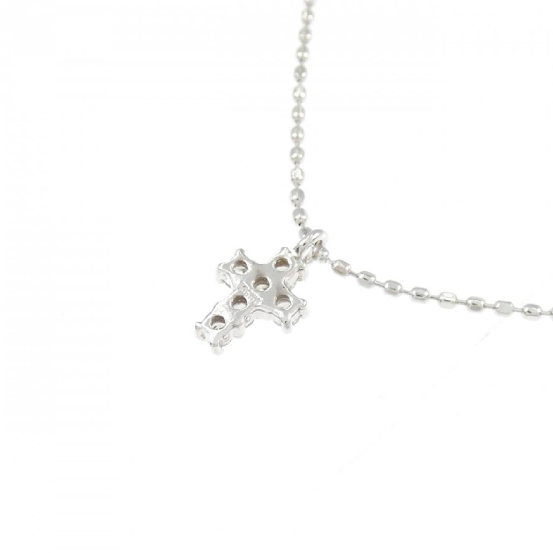 K18WG Dây chuyền kim cương chéo 0.06CT - Hàng hiệu Chính hãng 861834