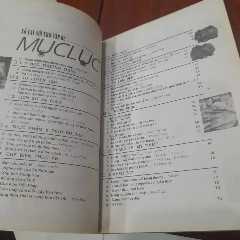 SỔ TAY NỘI TRỢ tập 62 966477