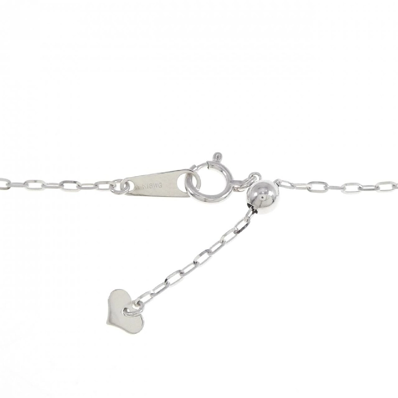 K18WG 2WAY Hoa Đá Quý Dây Chuyền Kim Cương 0.58CT - Hàng hiệu Chính hãng 862542