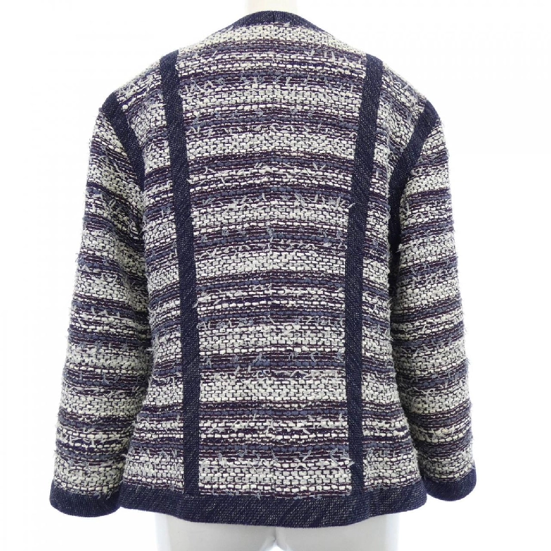 Jacket không cổ CHANEL P45580V33648 627762