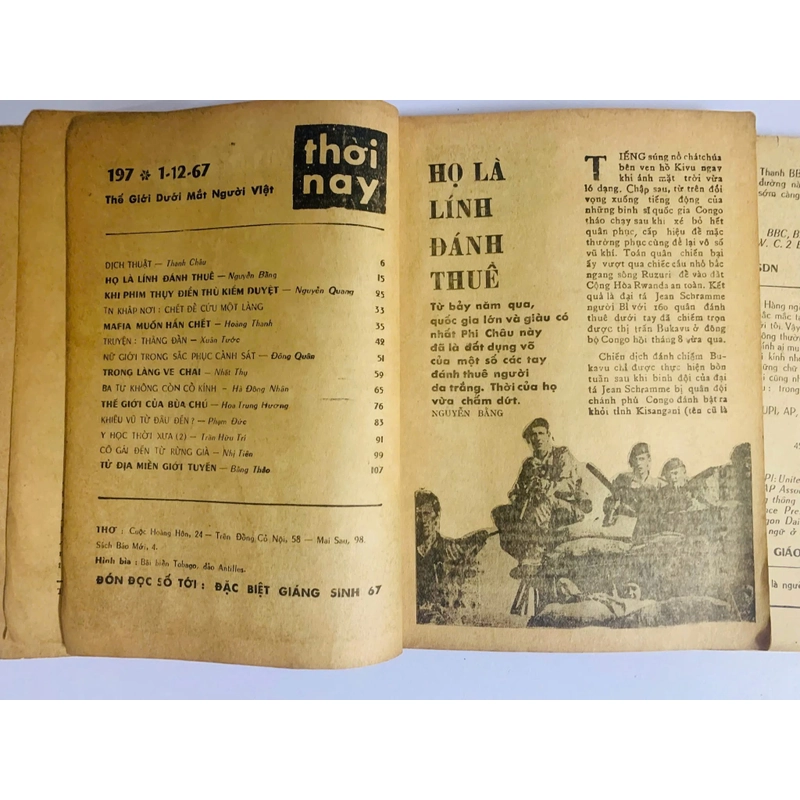 📰2 CUỐN BÁO THỜI NAY   – Số 146, xb ngày 15/10/1965 – Số 197, xb ngày 01/12/1967  543788